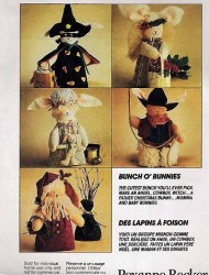 6220 MCCALLS 7'' MR  XMAS, MOM, BABY COSTUME HOLIDAY BUNNY DOLLS PATTERN